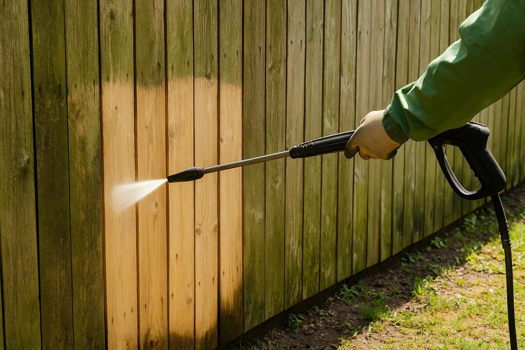 schutting schoonmaken, schutting