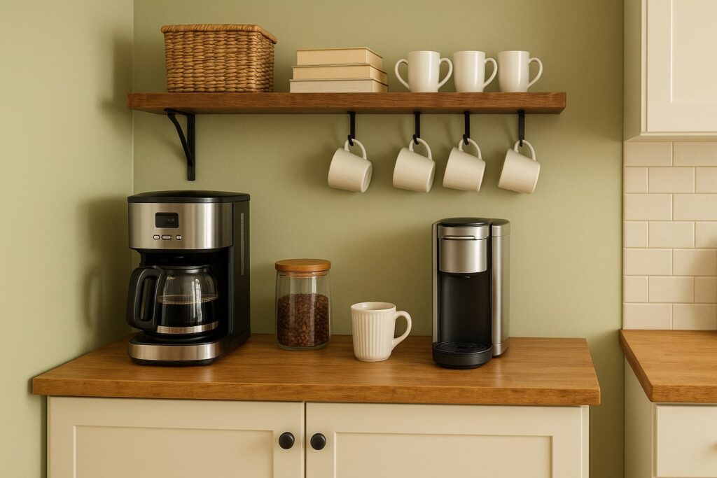 koffiehoek keuken maken,koffiehoek