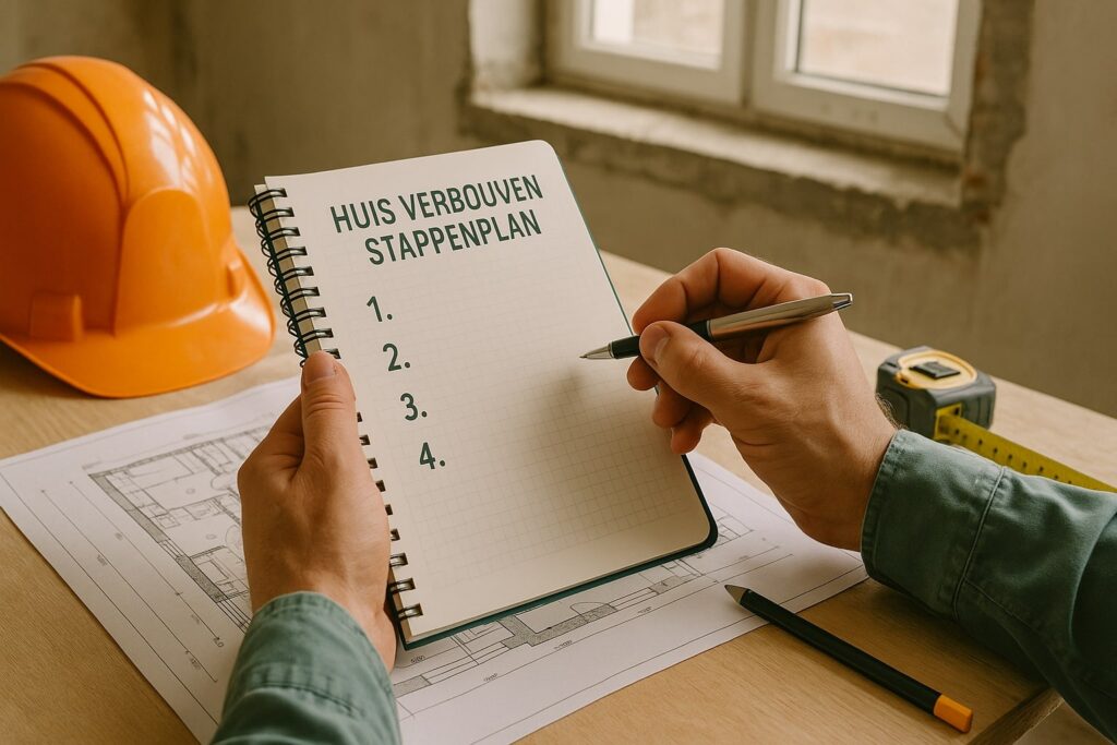 huis verbouwen stappenplan,huis verbouwen
