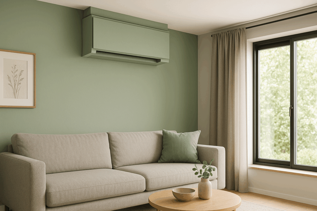 airco woonkamer wegwerken, airco