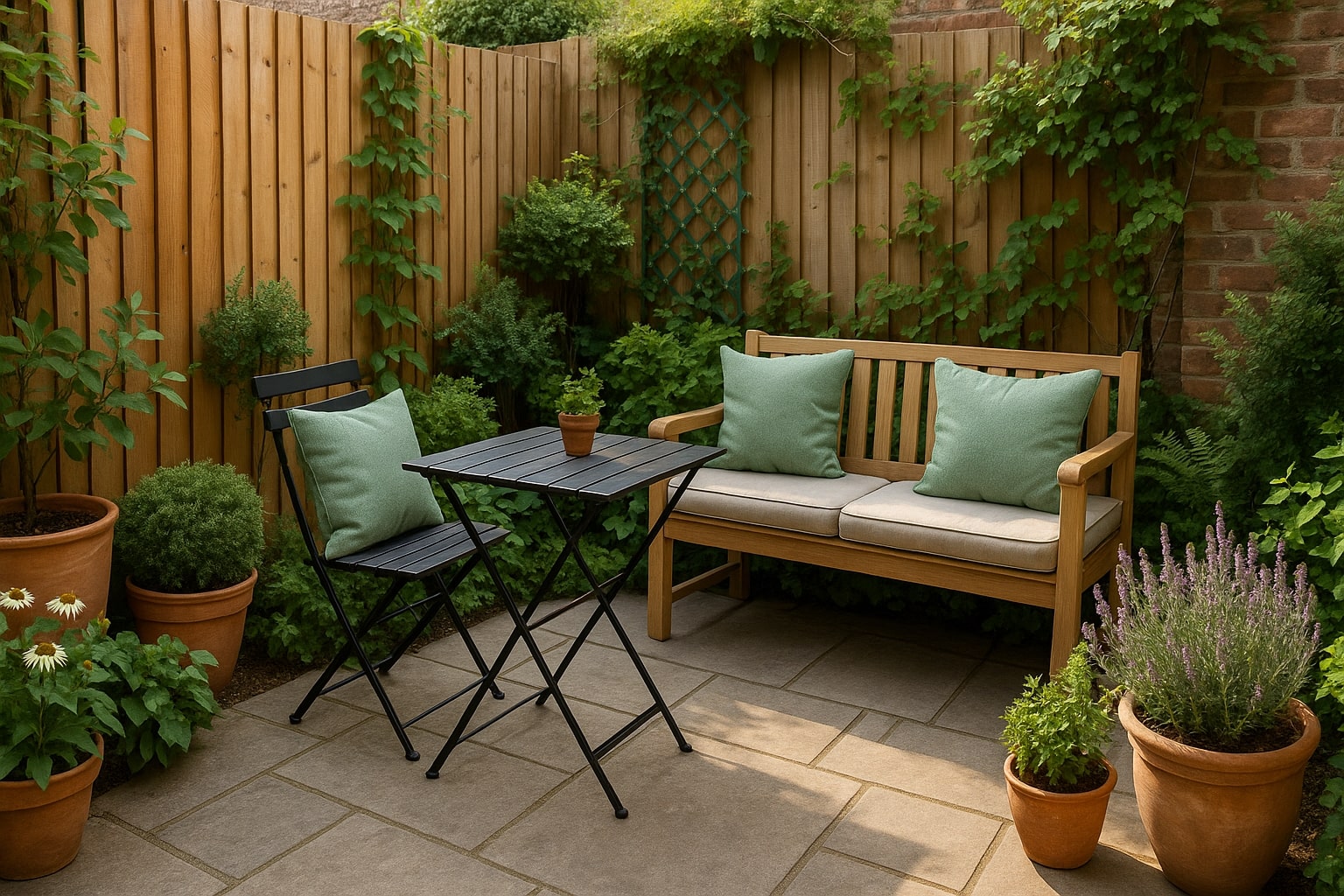 kleine patio tuin inrichten,patio