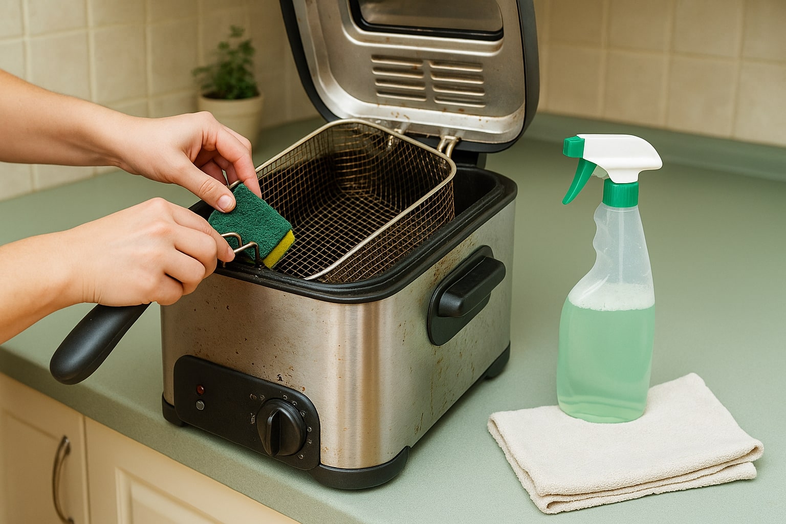 hoe frituurpan schoonmaken,frituurpan