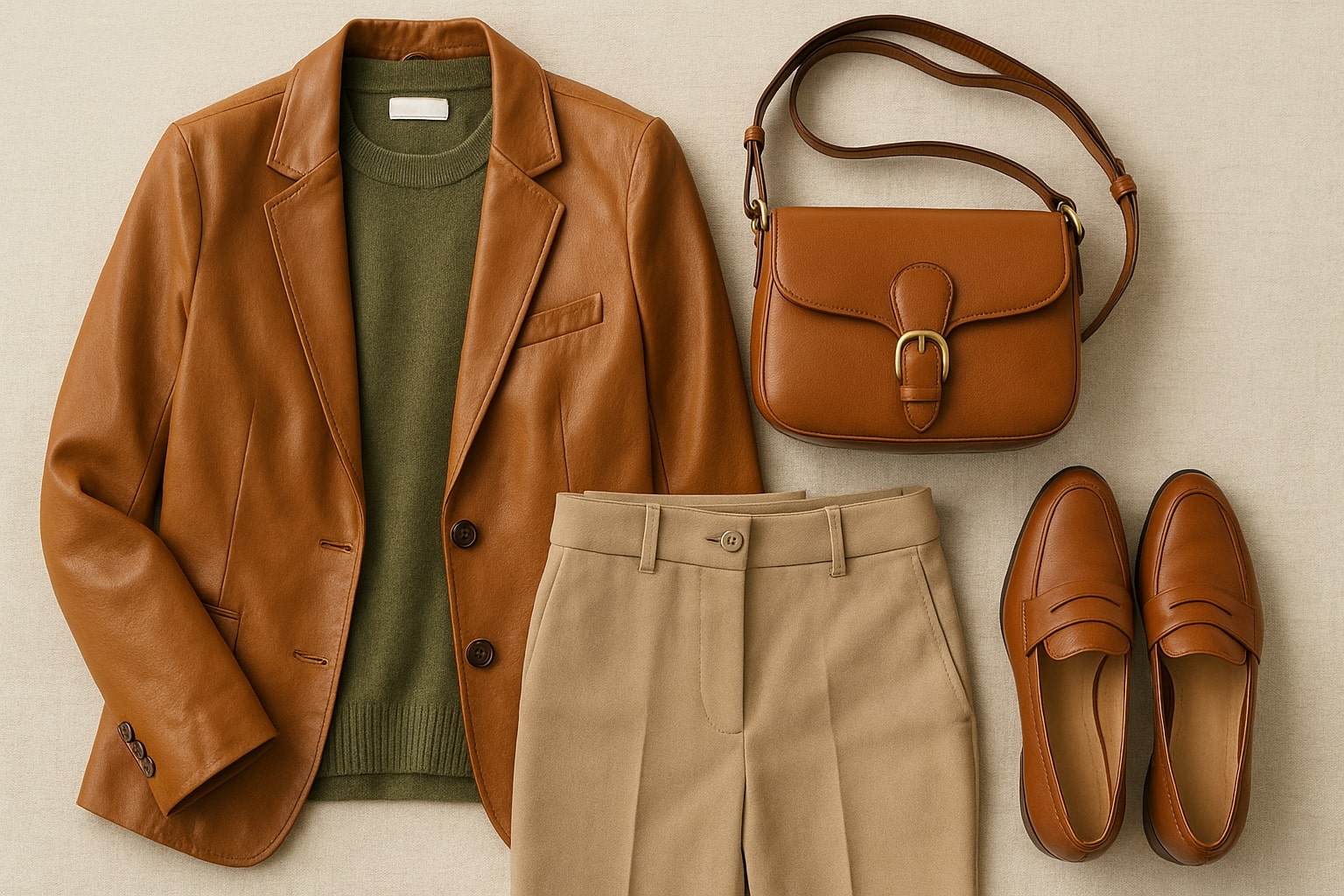 cognac kleur combineren,cognac