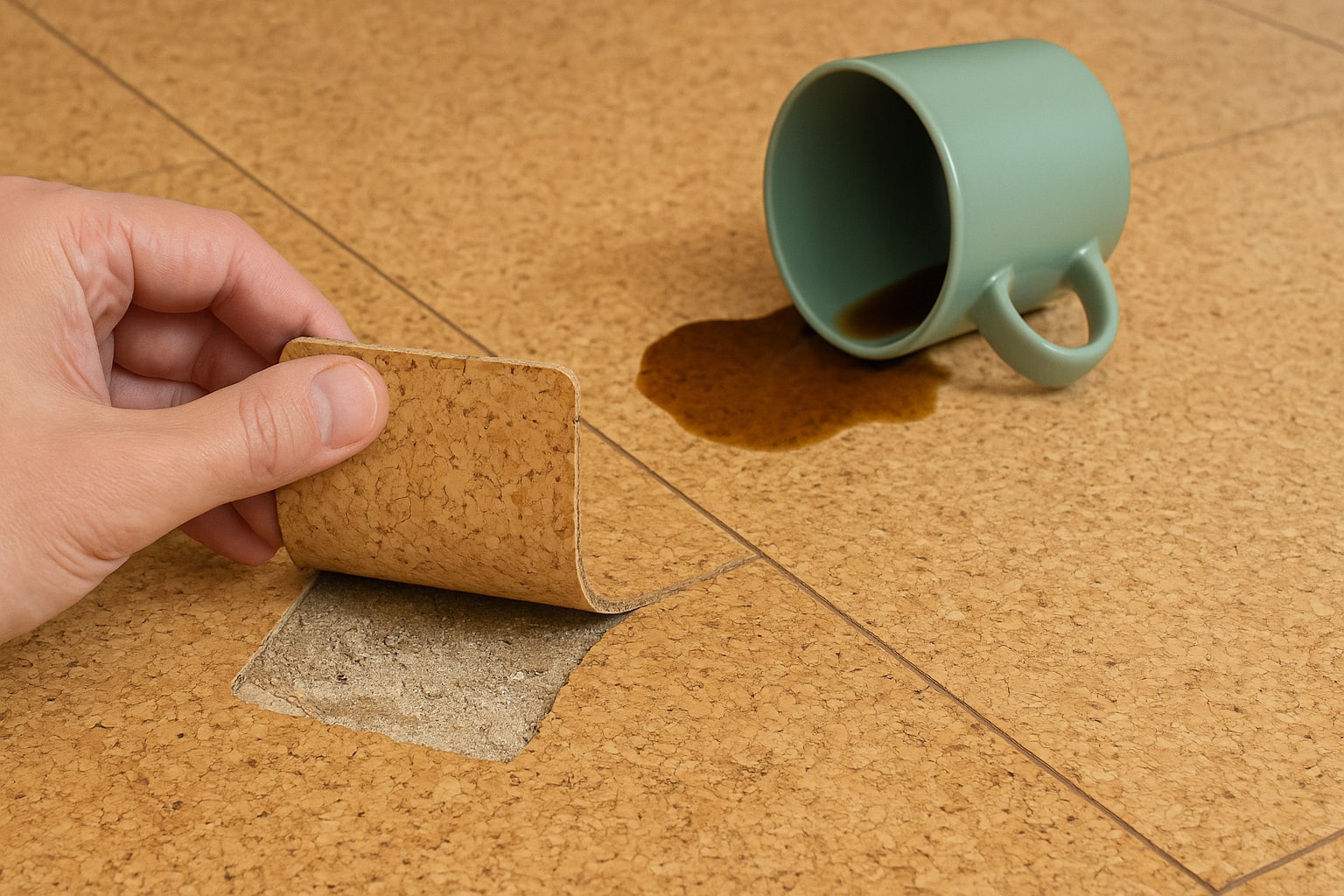 kurkvloeren nadelen,kurkvloer