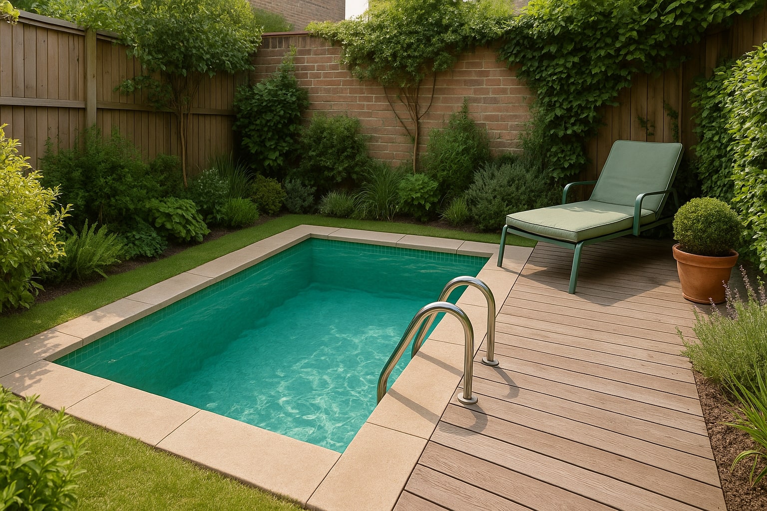 zwembad in kleine tuin,zwembad