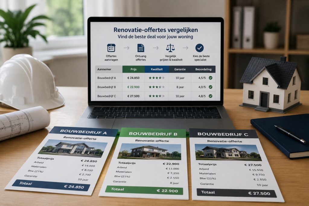 Renovatie-offertes vergelijken: zo herken je verborgen kosten en meerwerk