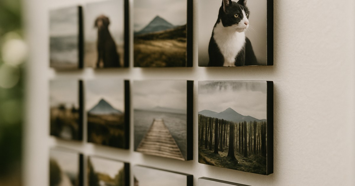 galerijwand foto tegeltjes